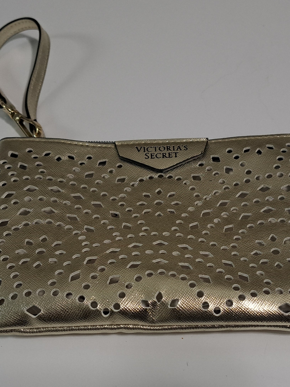Victoria's Secret Gold Wristlet Clutch